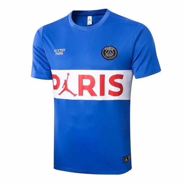 Camiseta de Entrenamiento Paris Saint Germain 2020 2021 Azul Blanco